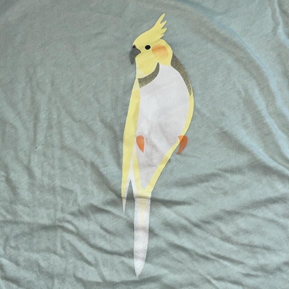 NWT JCrew collector tee size L cockatiel design - Picture 2 of 4